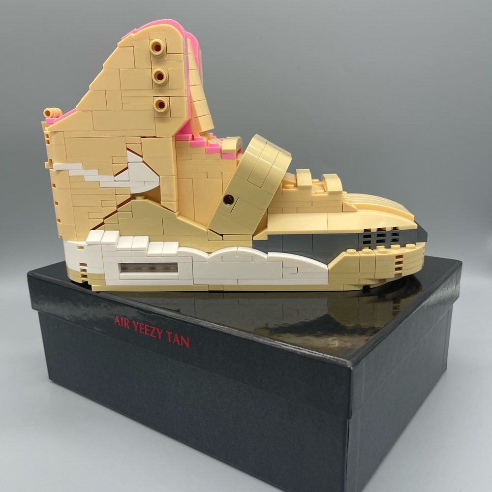 Completed Nike Air Yeezy Tan ‘Net’ Kick Brick Set